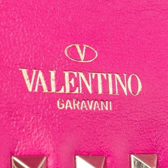 Valentino Fuchsia Leather Rockstud Double Zip Crossbody Bag - Picture 5 of 12